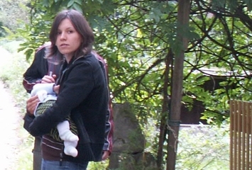 Marina mit Tochter auf der Neuwagenmühle (2007)